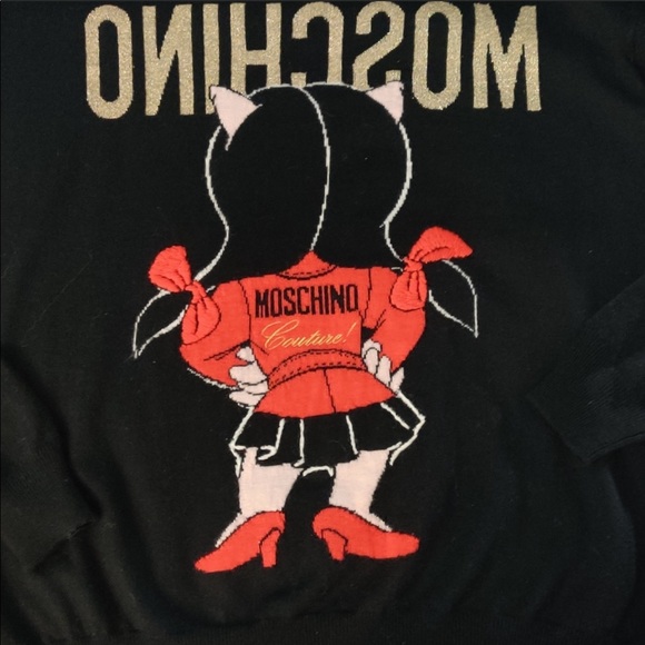 Authentic Moschino Petunia Pig 100% wool sweater. - Picture 5 of 7
